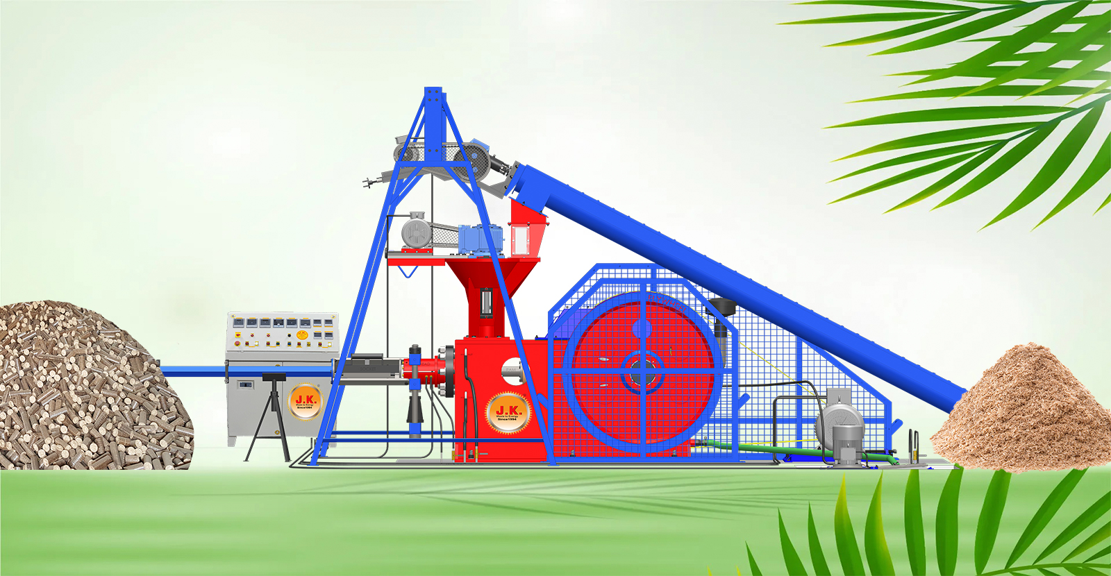 white coal making machine